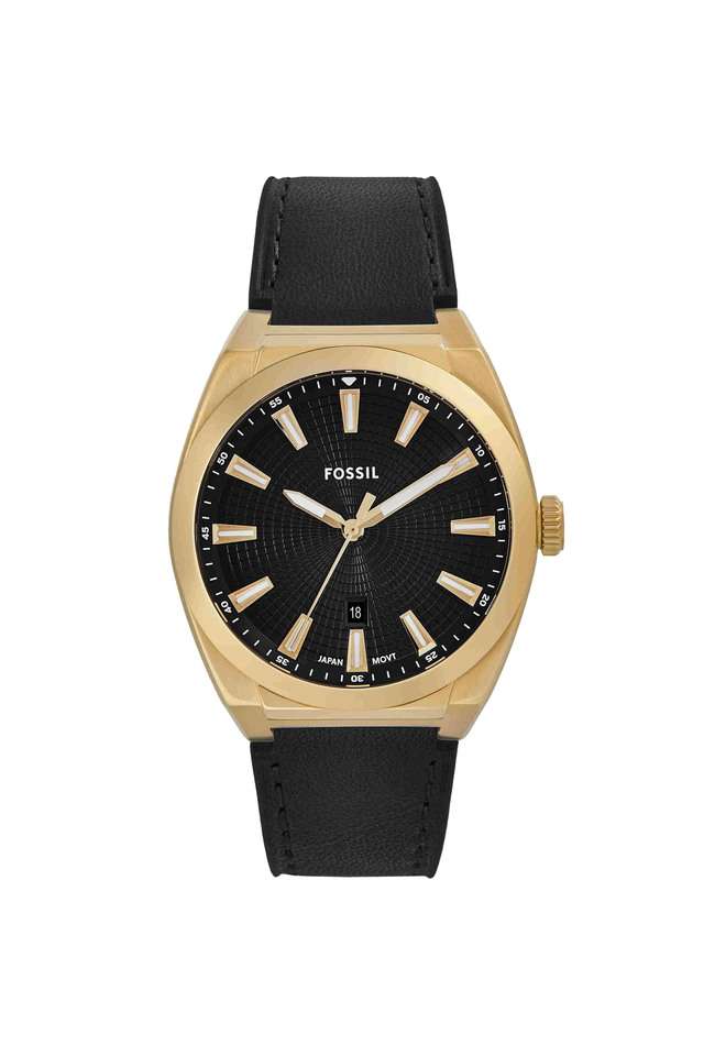 Everett-42-mm-Black-Dial-Leather-Analogue-Wrist-Watch-for-Men---FS6089