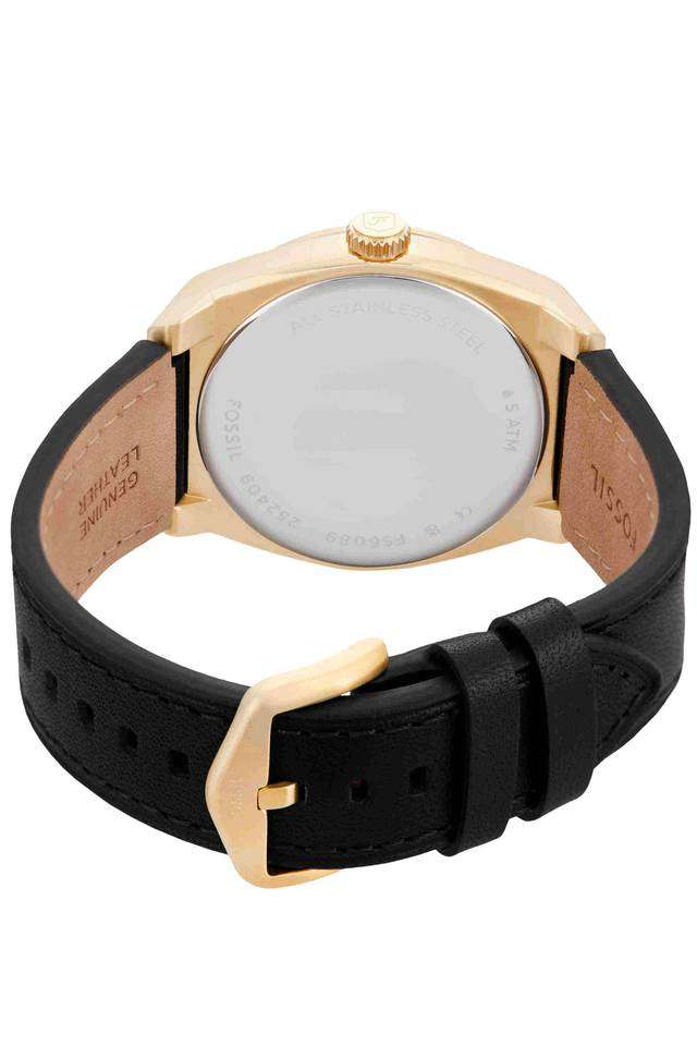 Everett-42-mm-Black-Dial-Leather-Analogue-Wrist-Watch-for-Men---FS6089