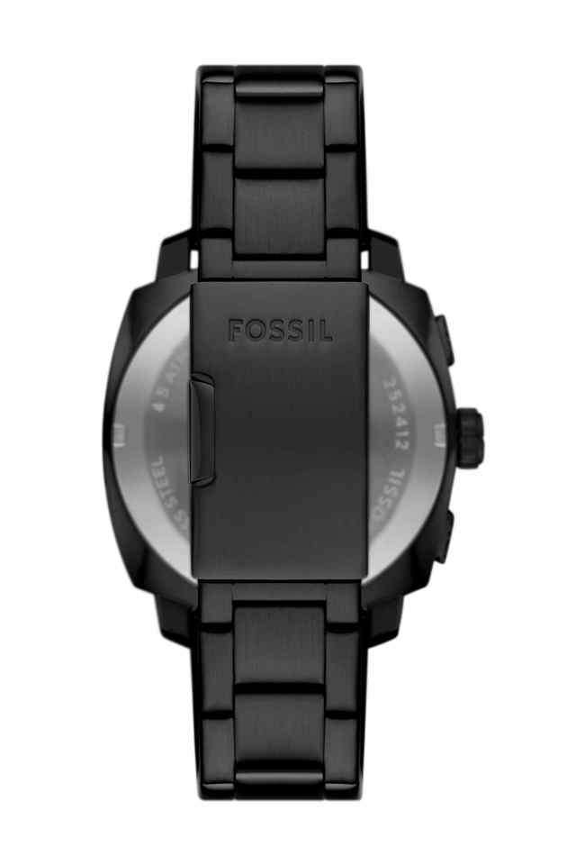 Machine-44-mm-Black-Dial-Stainless-Steel-Chronograph-Watch-for-Men---FS6097I