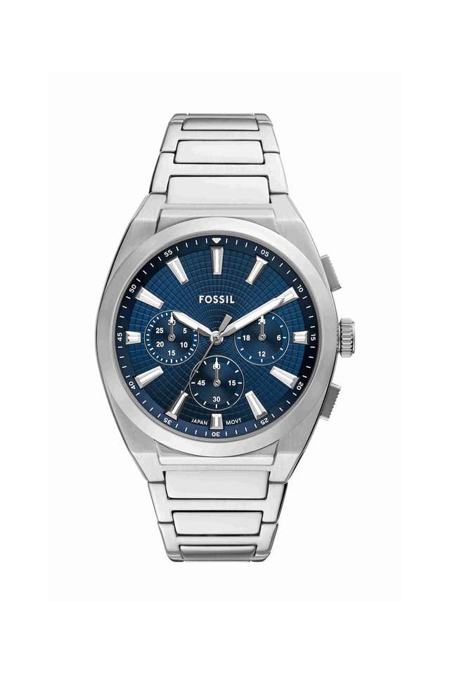 Everett-44-mm-Blue-Dial-Stainless-Steel-Chronograph-Watch-for-Men---FS6104I