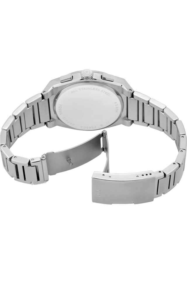 Everett-44-mm-Blue-Dial-Stainless-Steel-Chronograph-Watch-For-Men---FS6104