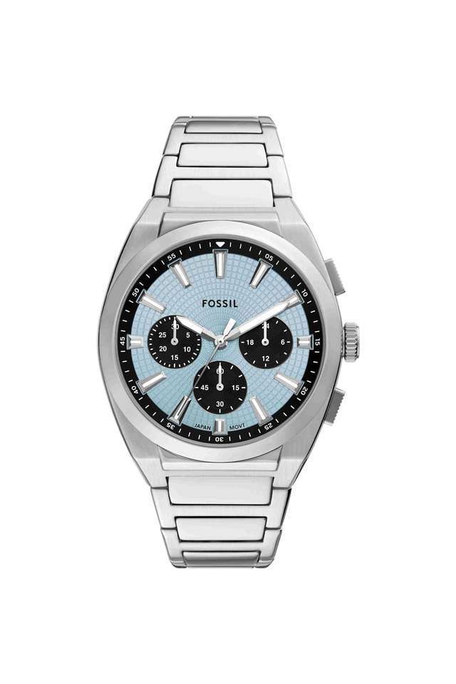 Everett-44-mm-Blue-Dial-Stainless-Steel-Chronograph-Watch-for-Men---FS6105I