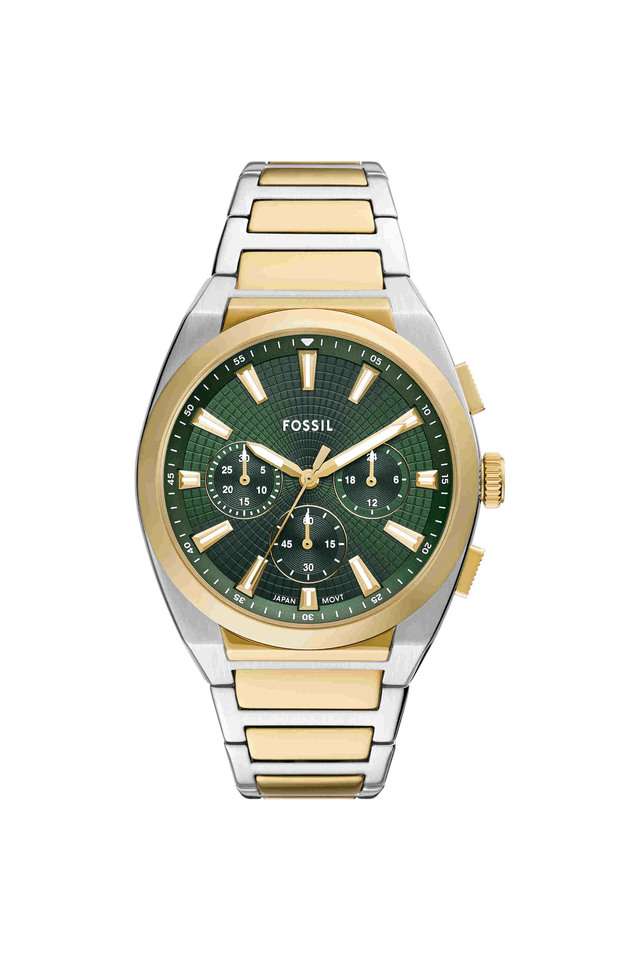 Everett-44-mm-Green-Dial-Stainless-Steel-Chronograph-Watch-for-Men---FS6106I