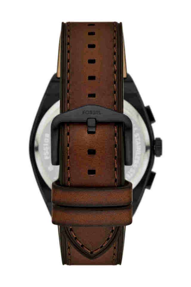 Everett-44-mm-Black-Dial-Leather-Chronograph-Watch-for-Men---FS6108I