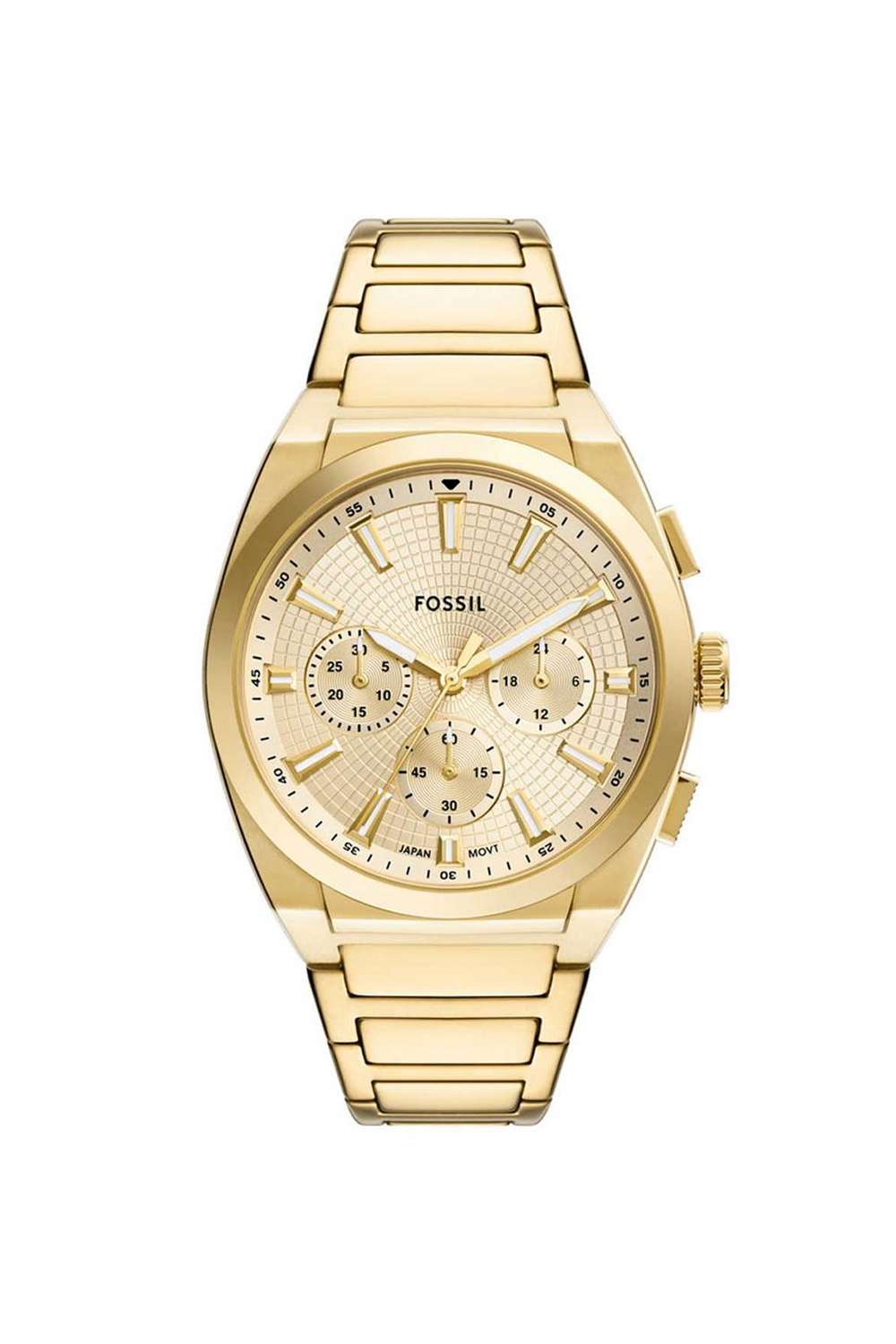Everett-Men-s-44-mm-Chronograph-Quartz-Watch---Gold-Dial-with-Gold-Stainless-Steel-Strap-(FS6119)