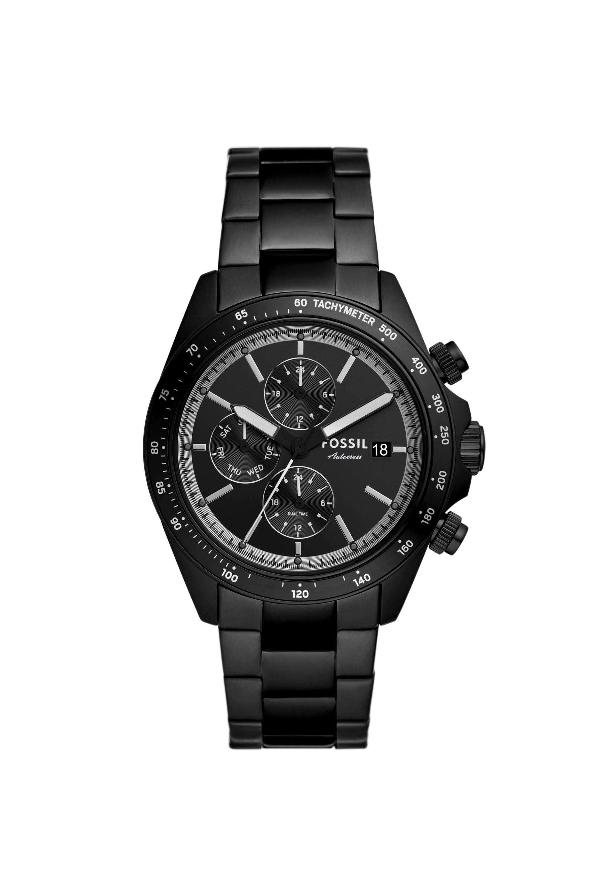 Autocross-42-mm-Black-Dial-Stainless-Steel-Analogue-Watch-For-Men---FS6125