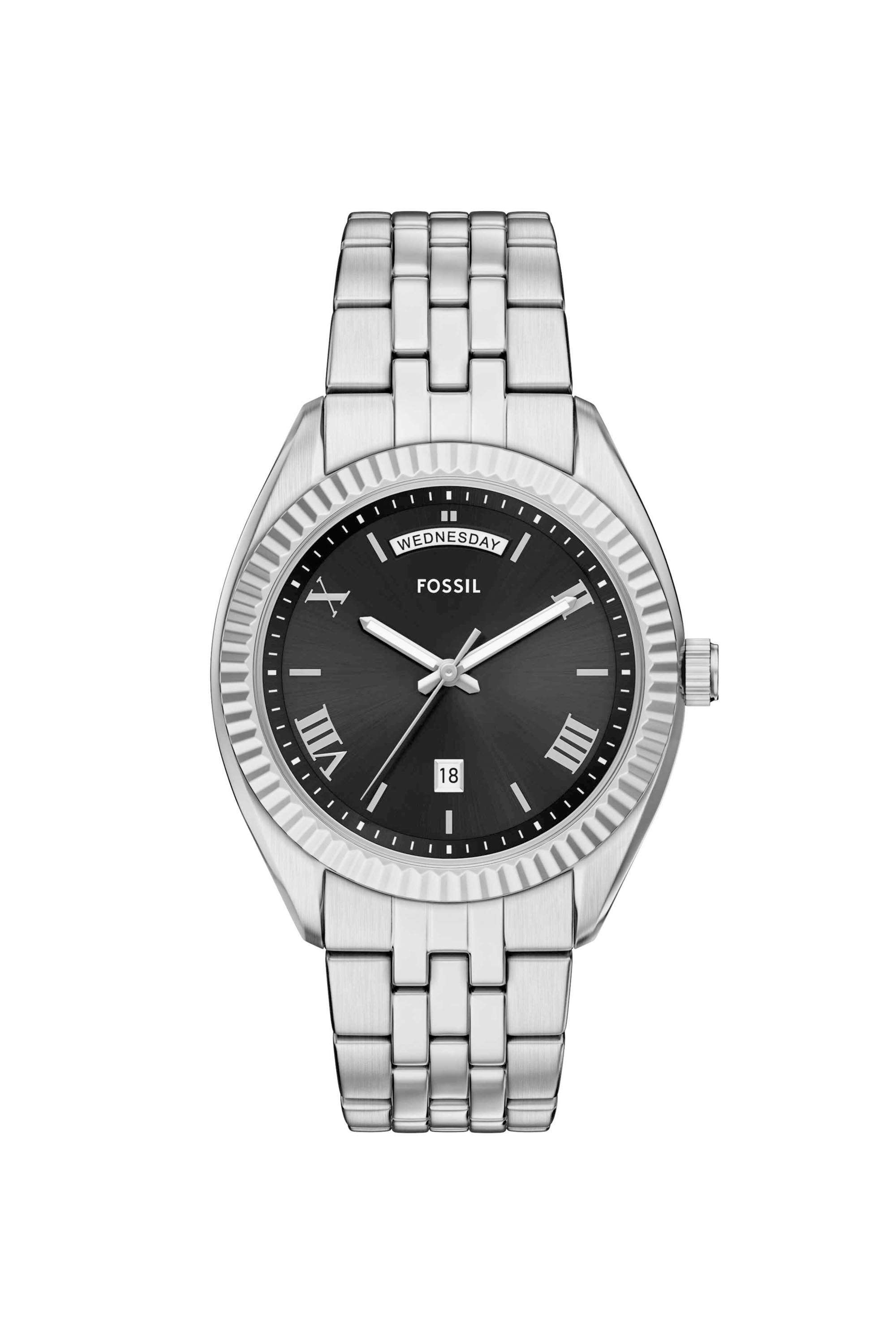 Campbell-42-mm-Black-Dial-Stainless-Steel-Analogue-Watch-For-Men---FS6139