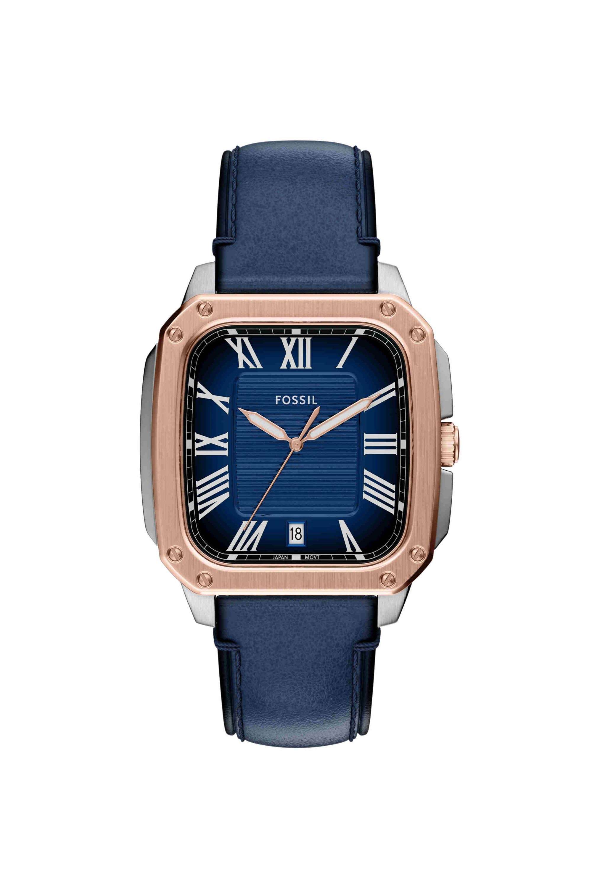 Crosby-42-mm-Blue-Dial-Leather-Analogue-Watch-For-Men---FS6149