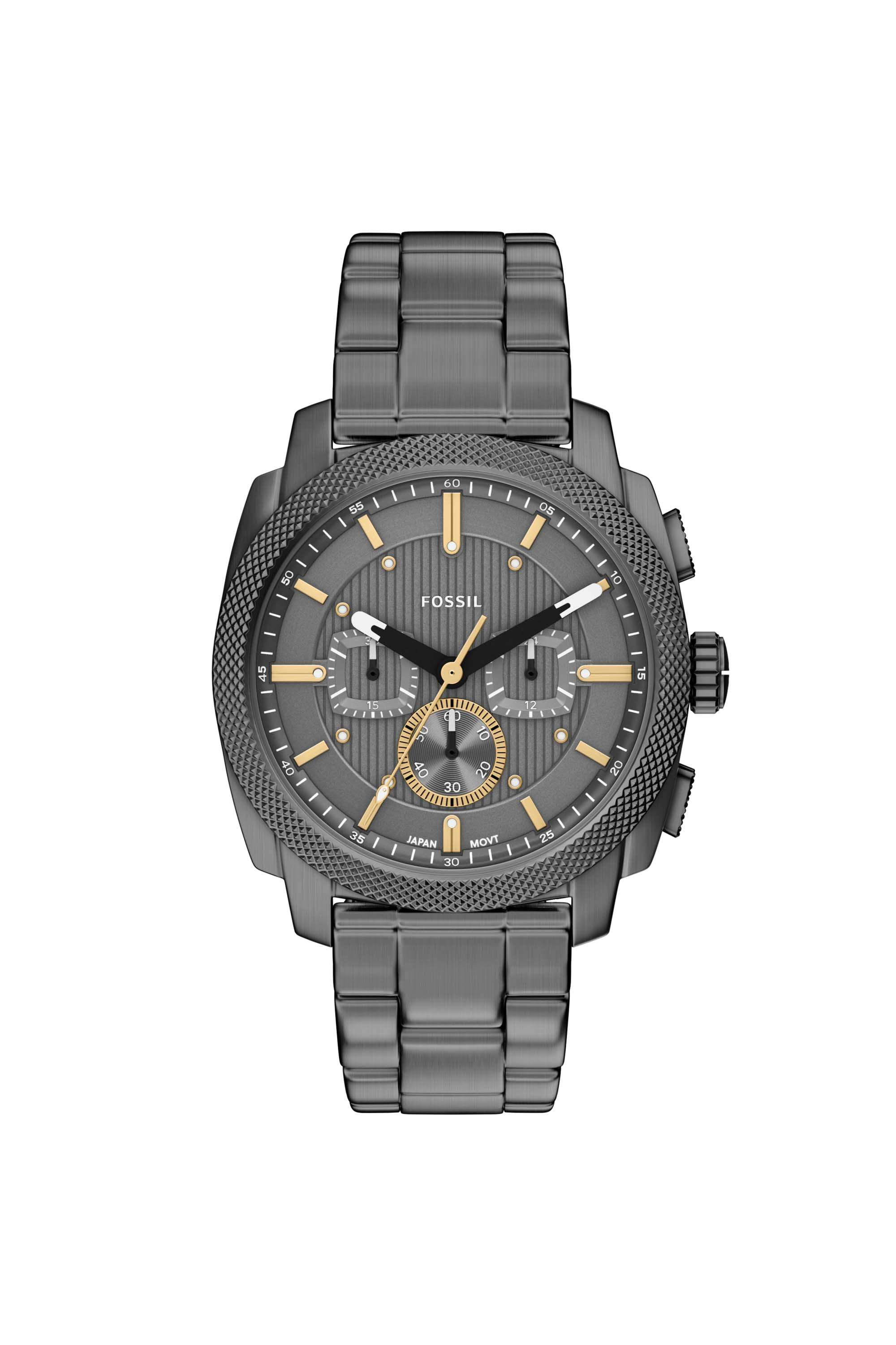 Machine-44-mm-Grey-Dial-Stainless-Steel-Chronograph-Watch-For-Men---FS6160