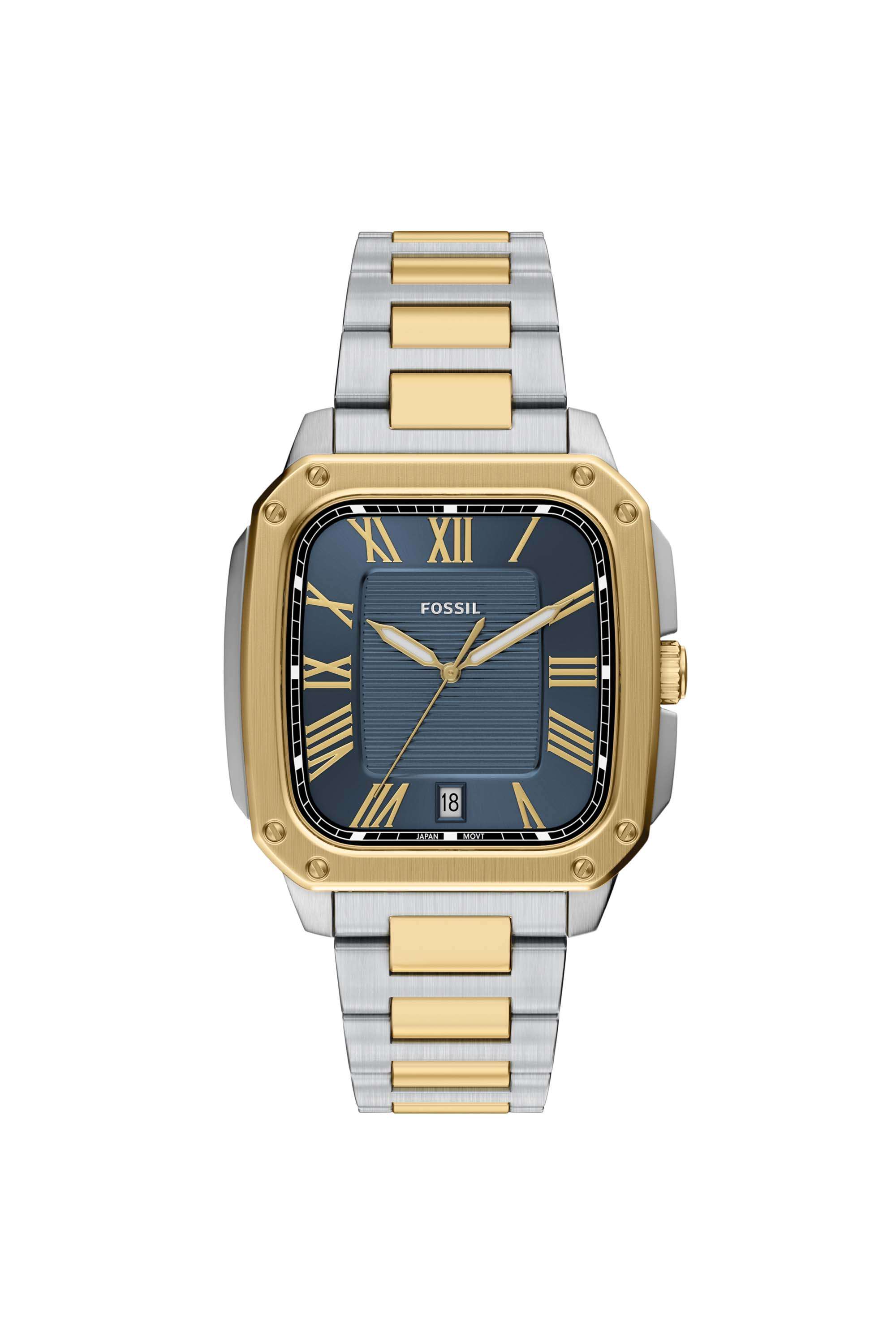 Crosby-42-mm-Blue-Dial-Stainless-Steel-Analogue-Watch-For-Men---FS6161
