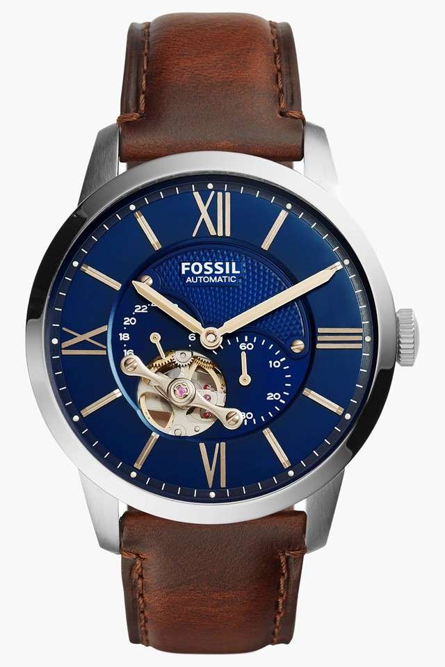 Mens-Automatic-Analogue-Leather-Watch