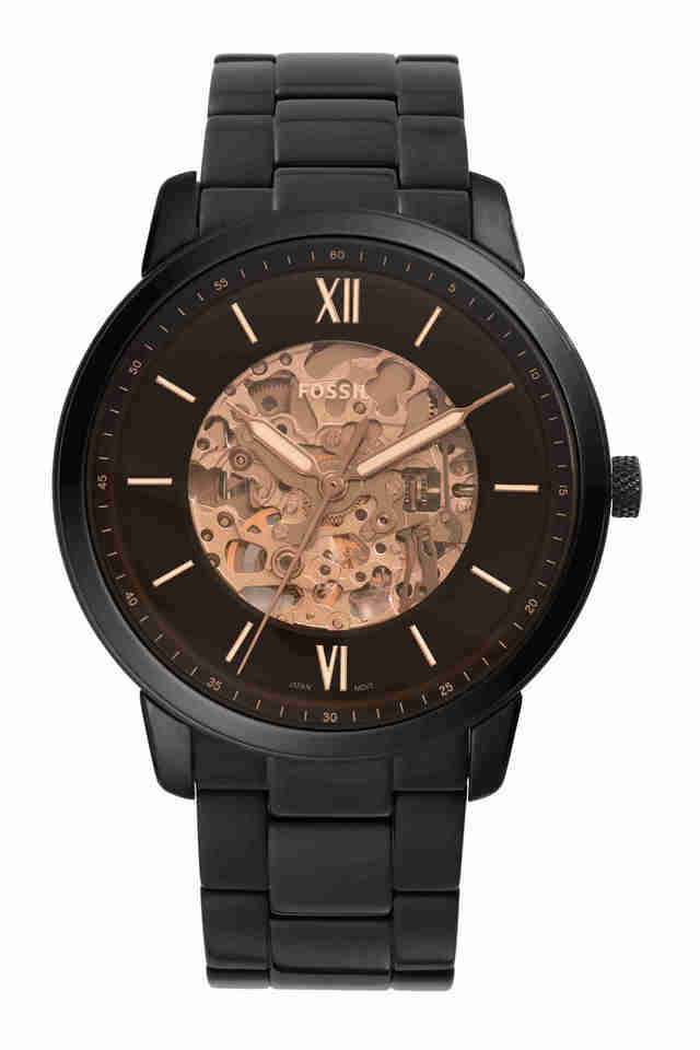 Mens-44-mm-Neutra-Automatic-Black-Dial-Stainless-Steel-Analog-Watch---ME3183I
