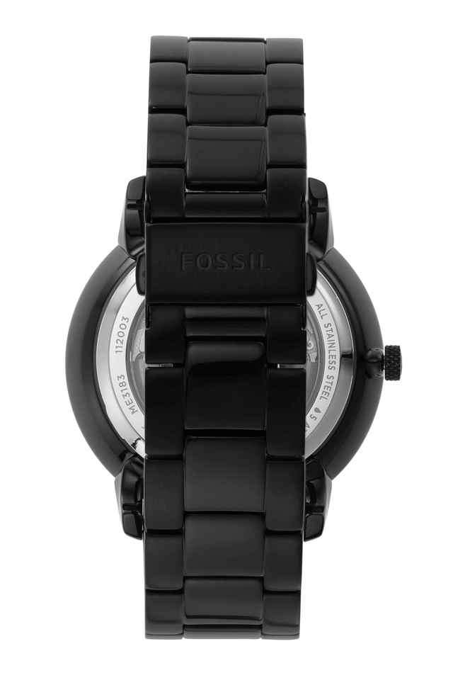 Mens-44-mm-Neutra-Automatic-Black-Dial-Stainless-Steel-Analog-Watch---ME3183I
