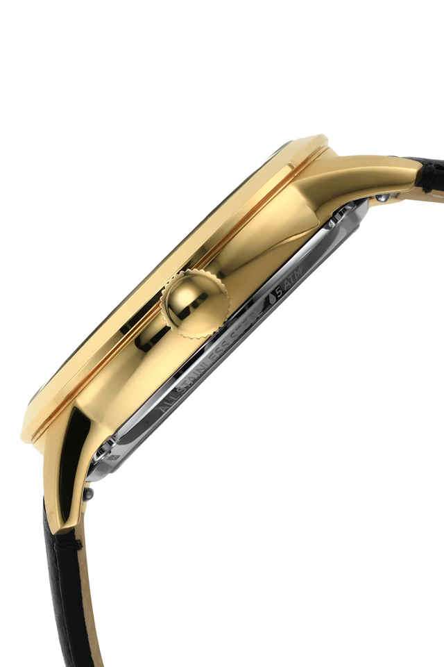 Buy Fossil NoColour Mens 44 mm Townsman Black Dial Leather Analog