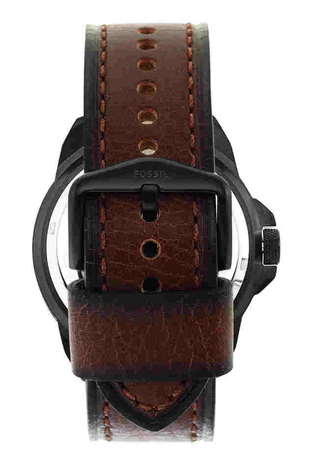 Mens-44-mm-Bronson-Black-Dial-Leather-Analog-Watch---ME3219