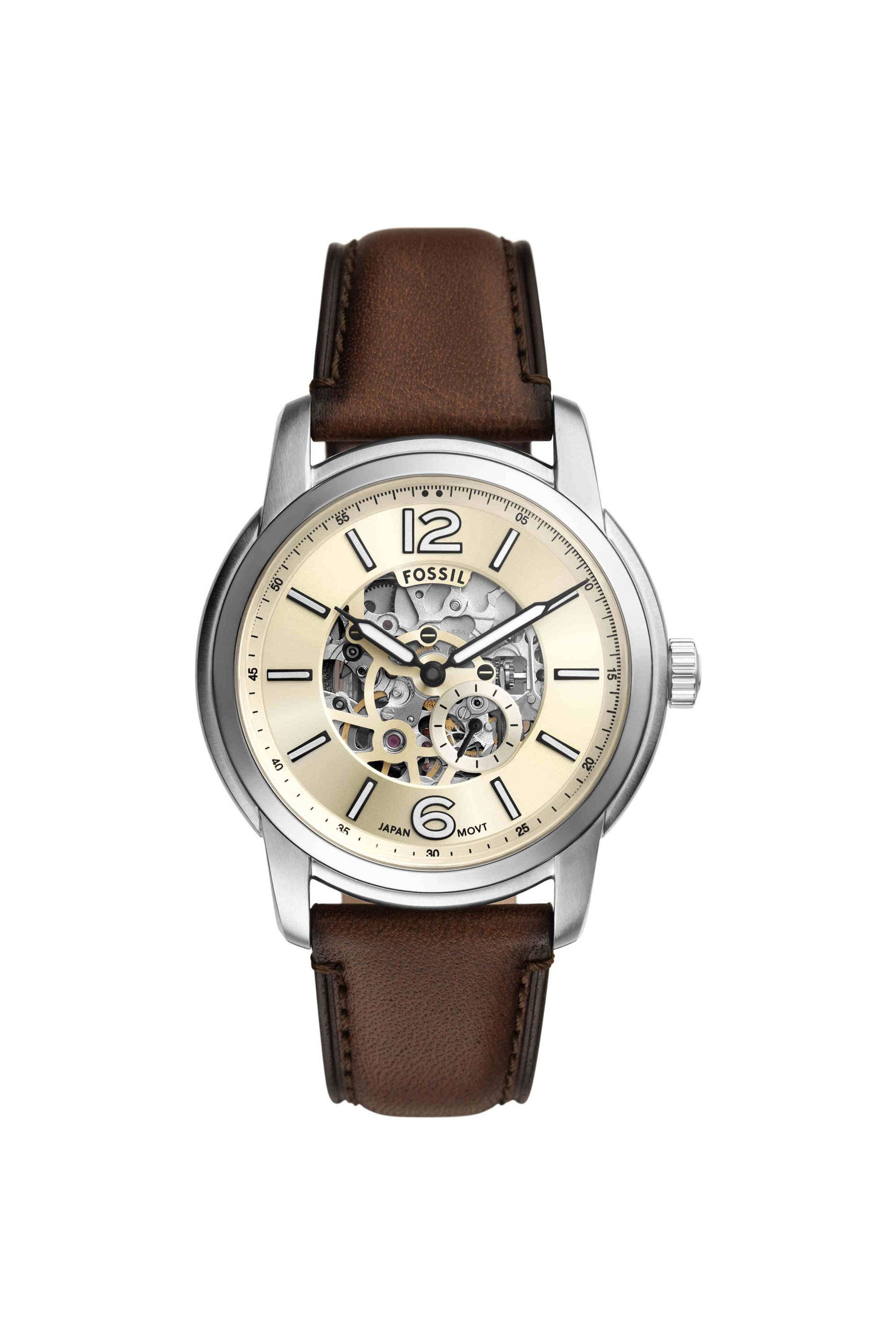 Heritage-43-mm-Beige-Dial-Leather-Analogue-Watch-For-Men---ME3264