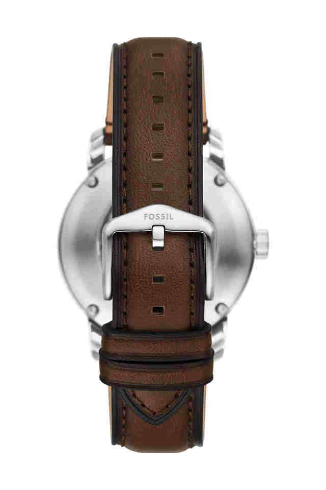 Fossil-Heritage-43-mm-Beige-Dial-Leather-Analogue-Watch-for-Men---ME3264