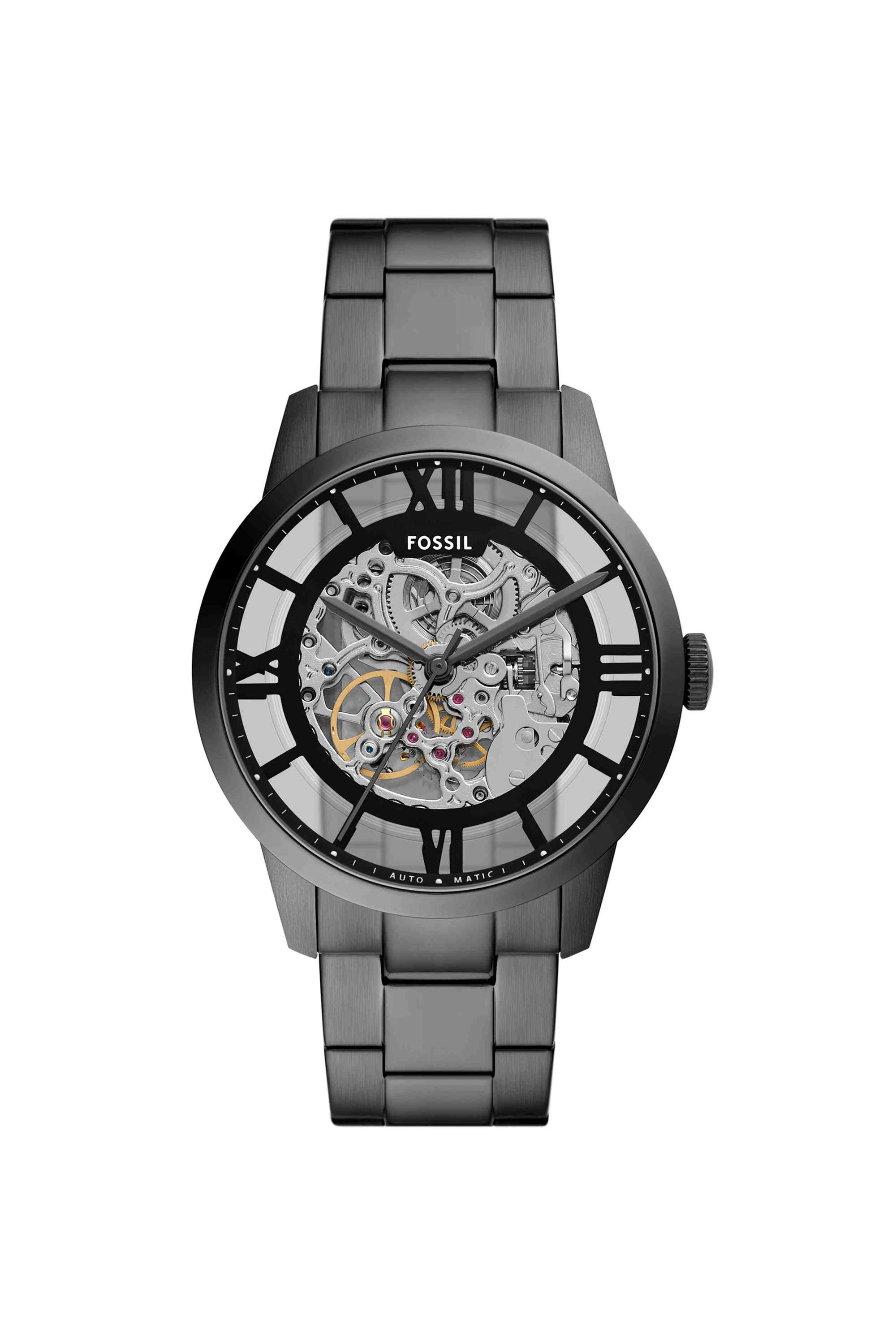 Townsman-44-mm-Black-Dial-Stainless-Steel-Analogue-Wrist-Watch-for-Men---ME3268
