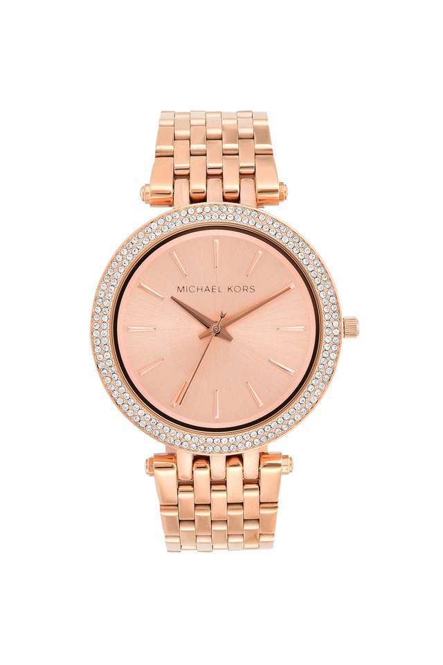 Womens-Darci-Rose-Gold-Dial-Stainless-Steel-Analogue-Watch---MK3192