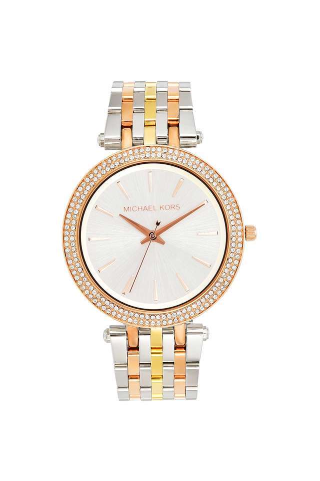 Womens-Darci-Silver-Dial-Stainless-Steel-Analogue-Watch---MK3203