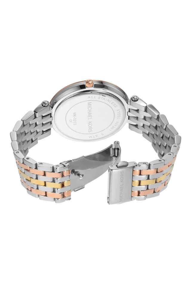 Womens-Darci-Silver-Dial-Stainless-Steel-Analogue-Watch---MK3203