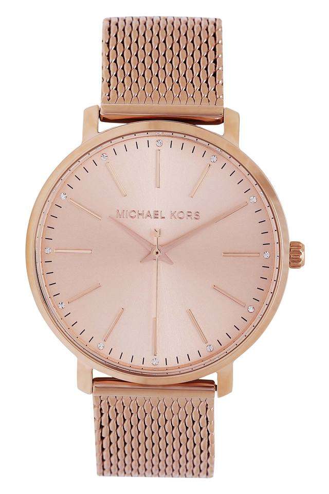 Womens-Rose-Gold-Dial-Metallic-Analogue-Watch---4340I