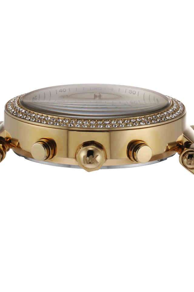 Buy MICHAEL KORS NoColour Parker 12 mm Gold Dial Stainless Steel