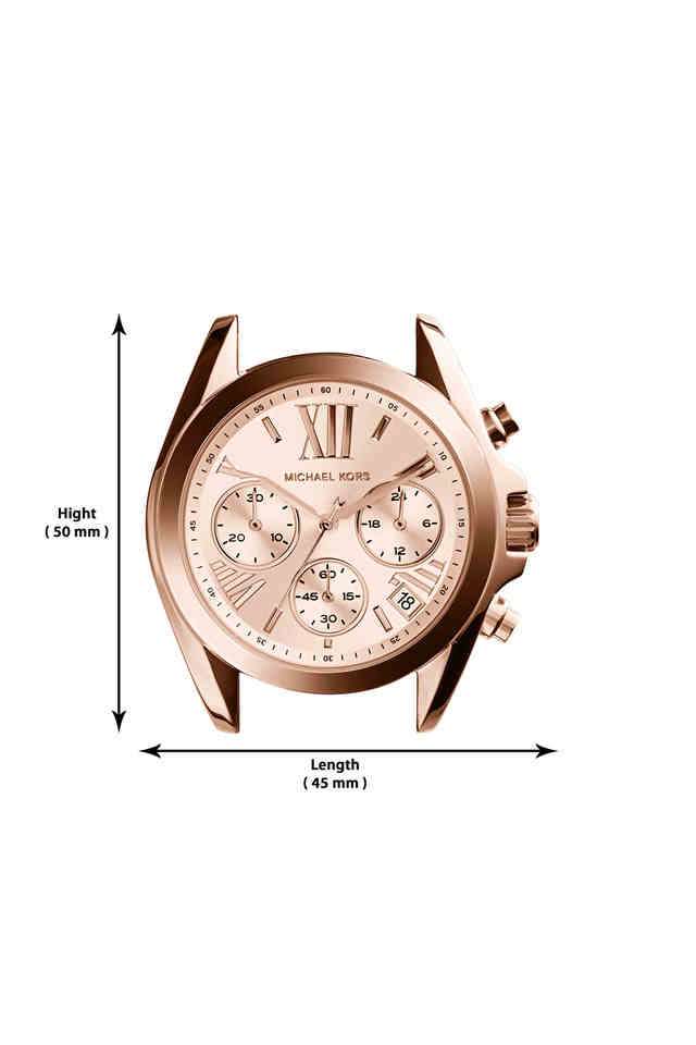 Buy MICHAEL KORS NoColour Womens 36 mm Mini Bradshaw Rose Gold