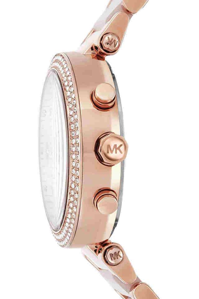 Buy MICHAEL KORS NoColour Parker 11 mm Rose Gold Dial Stainless