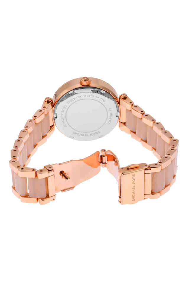 Mini-Parker-11-mm-Rose-Gold-Dial-Stainless-Steel-Analog-Watch-for-Women---MK6110