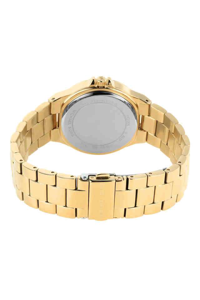 Womens-37-mm-Lennox-Gold-Dial-Stainless-Steel-Analog-Watch---MK7229