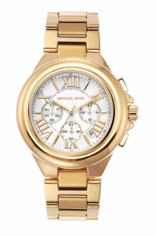 Womens-43-mm-Camille-White-Dial-Stainless-Steel-Chronograph-Watch---MK7270