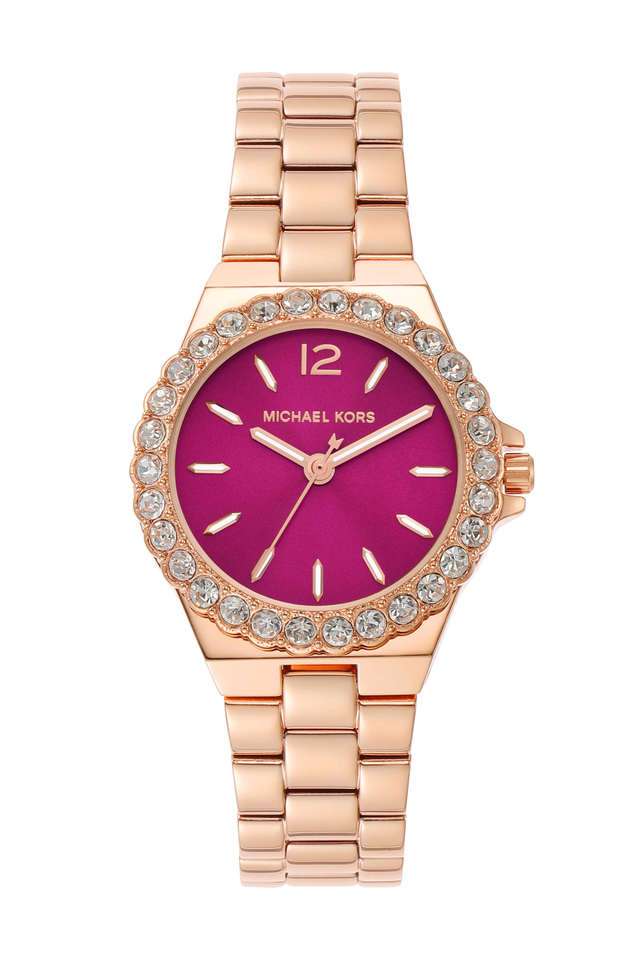 Buy MICHAEL KORS NoColour Lennox 30 mm Pink Dial Stainless Steel