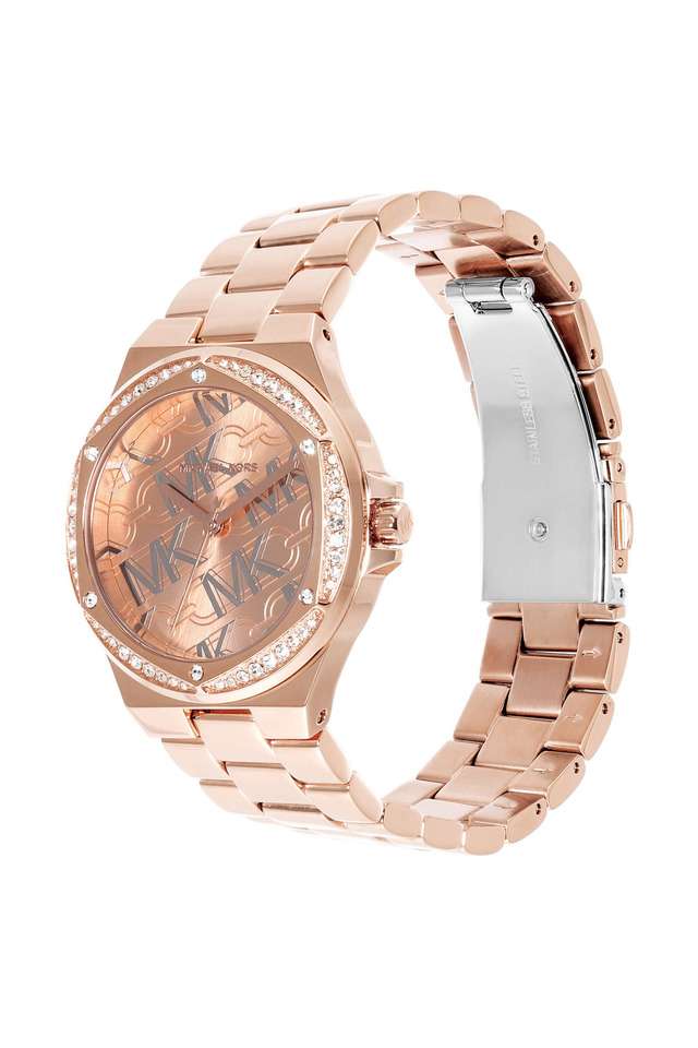 Buy MICHAEL KORS NoColour Lennox 37 mm Rose Gold Dial Stainless