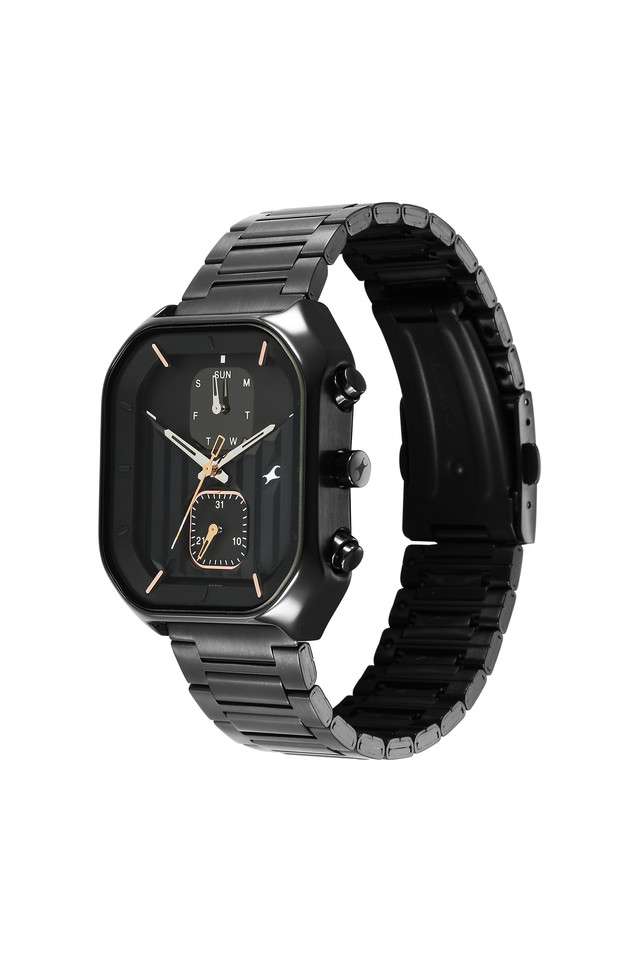 Fleek-I-38-x-45.5-x-11.3-mm-Black-Dial-Stainless-Steel-Analogue-Watch-For-Men---3270NM01