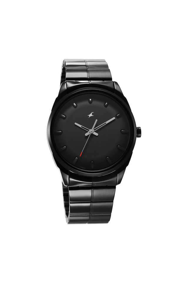 Metallica-40.7-x-47.7-x-9.80-mm-Black-Dial-Stainless-Steel-Analogue-Watch-for-Men