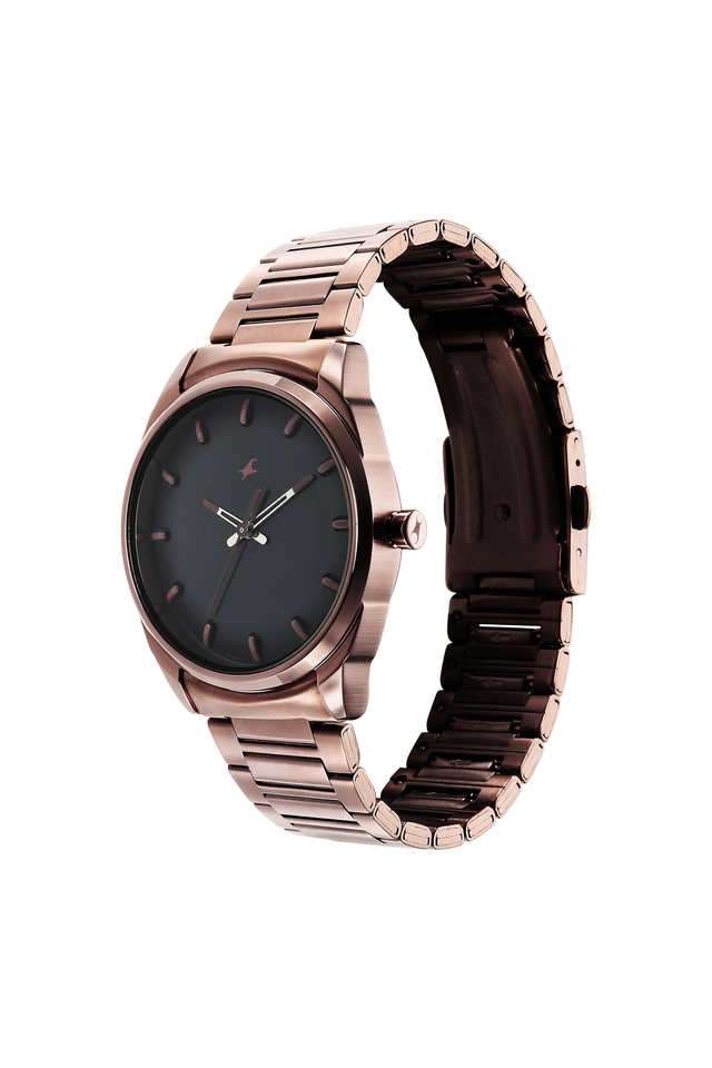 Metallica-40.7-x-47.7-x-9.80-mm-Black-Dial-Stainless-Steel-Analogue-Watch-for-Men