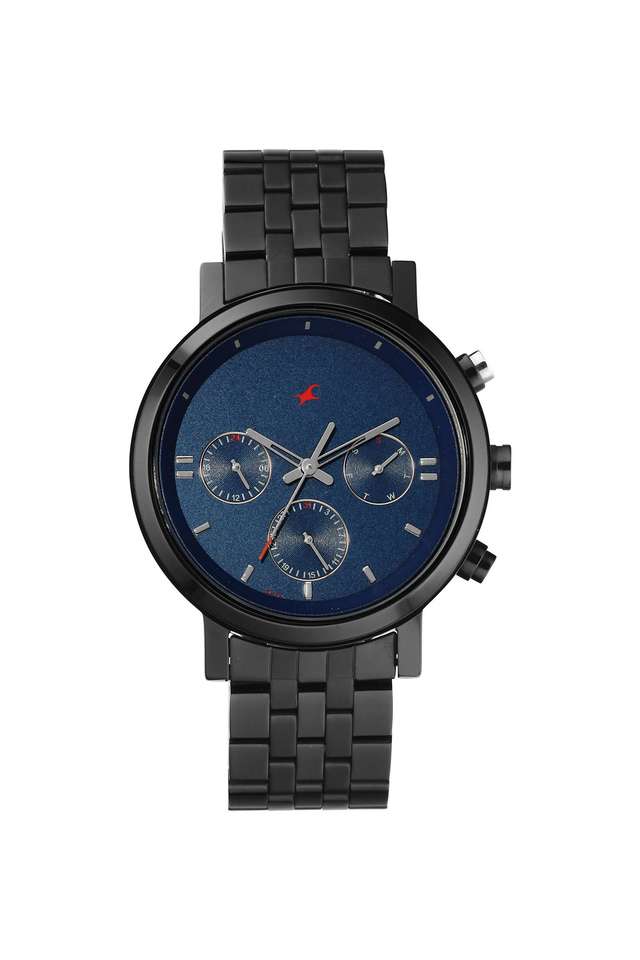 Tick-Tock-3.0-43-x-49.7-x-10-mm-Blue-Dial-Metal-Analogue-Watch-For-Men---3287KM03