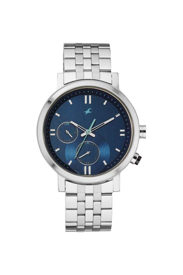 Tick-Tock-3.0-43-x-49.7-x-10-mm-Blue-Dial-Metal-Analogue-Watch-For-Men---3287KM05
