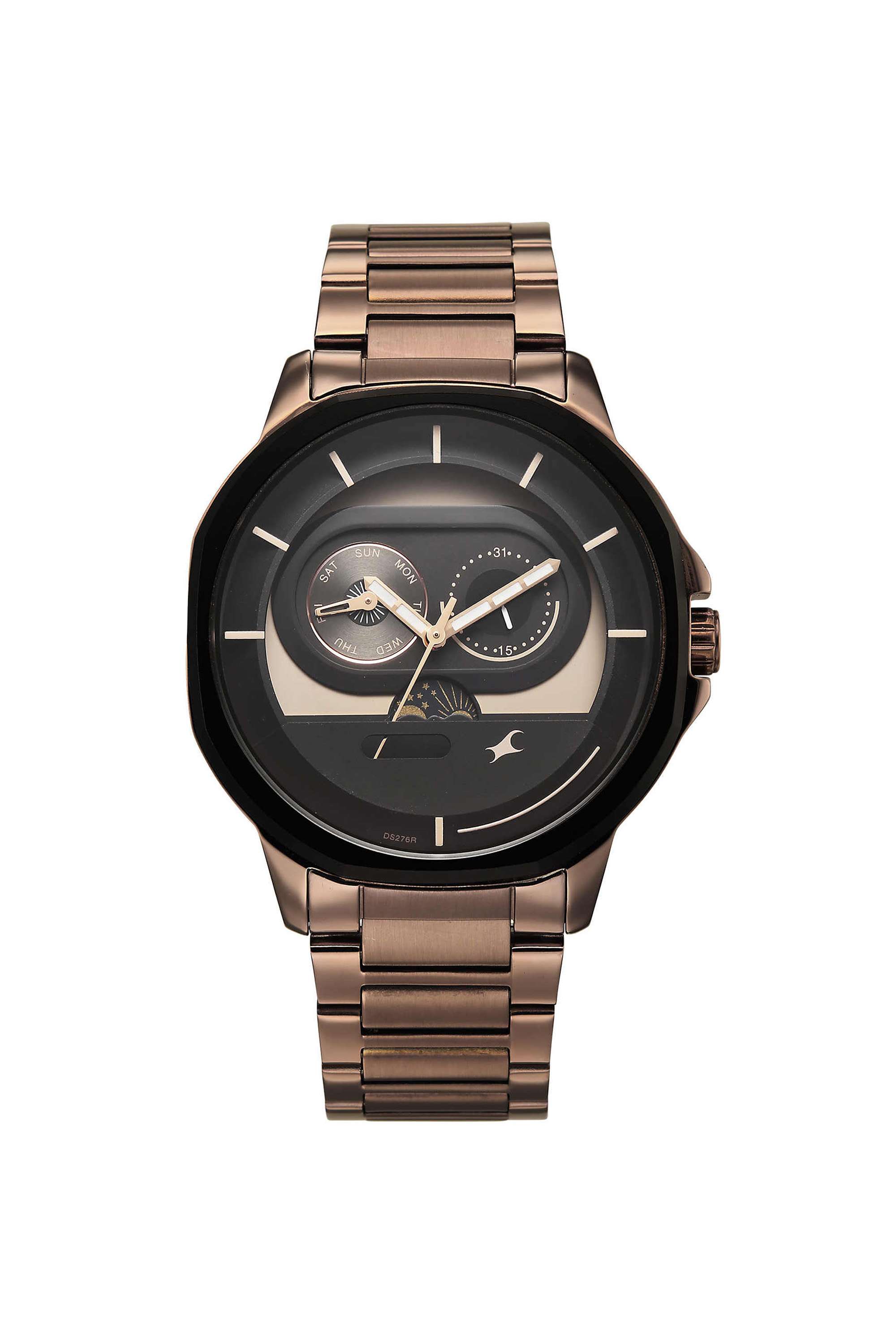 Street-Opulence-50.6-mm-Brown-Dial-Stainless-Steel-Analogue-Watch-For-Boys---3303KM06
