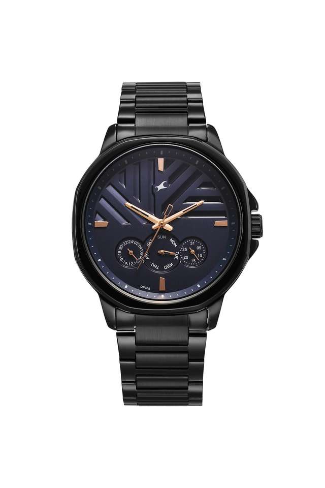 Fleek-II-50.6-mm-Blue-Stainless-Steel-Analogue-Watch-For-Men---3303NM01