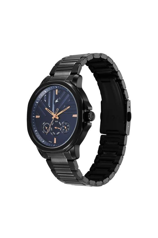 Fleek-II-50.6-mm-Blue-Stainless-Steel-Analogue-Watch-For-Men---3303NM01