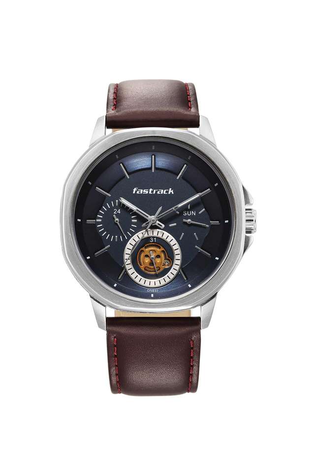 Exuberant-2.0-44.90-x-50.60-x-10.60-mm-Blue-Dial-Leather-Analog-Watch-for-Men
