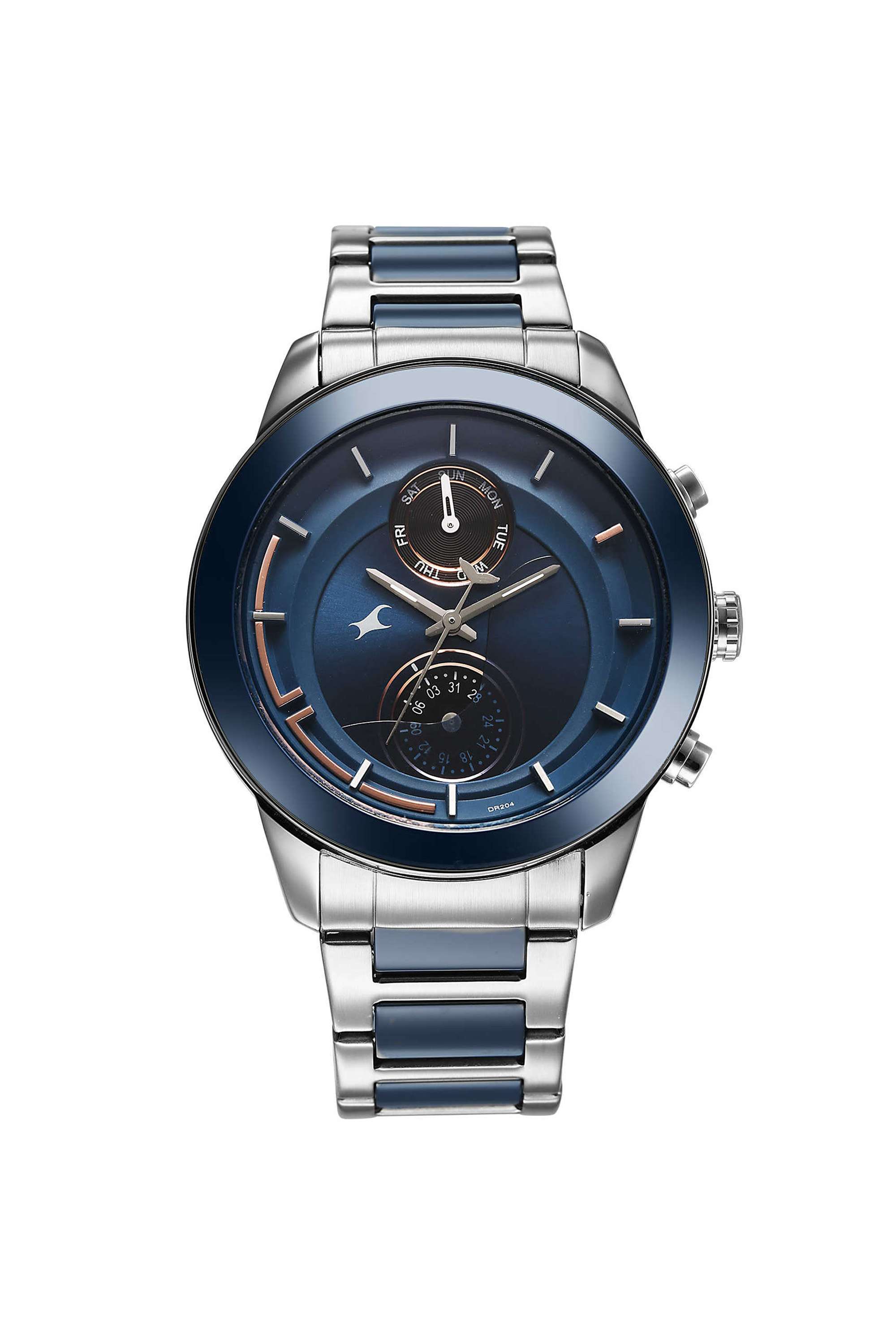 Oceanic-44-mm-Blue-Dial-Stainless-Steel-Analogue-Wrist-Watch-for-Men---3304KD02