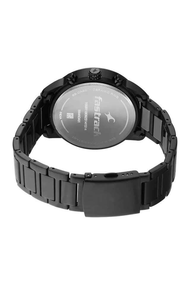 Cerame-44-x-51.20-x-11.00-mm-Black-Dial-Stainless-Steel-Analogue-Watch-For-Men---3304ND01