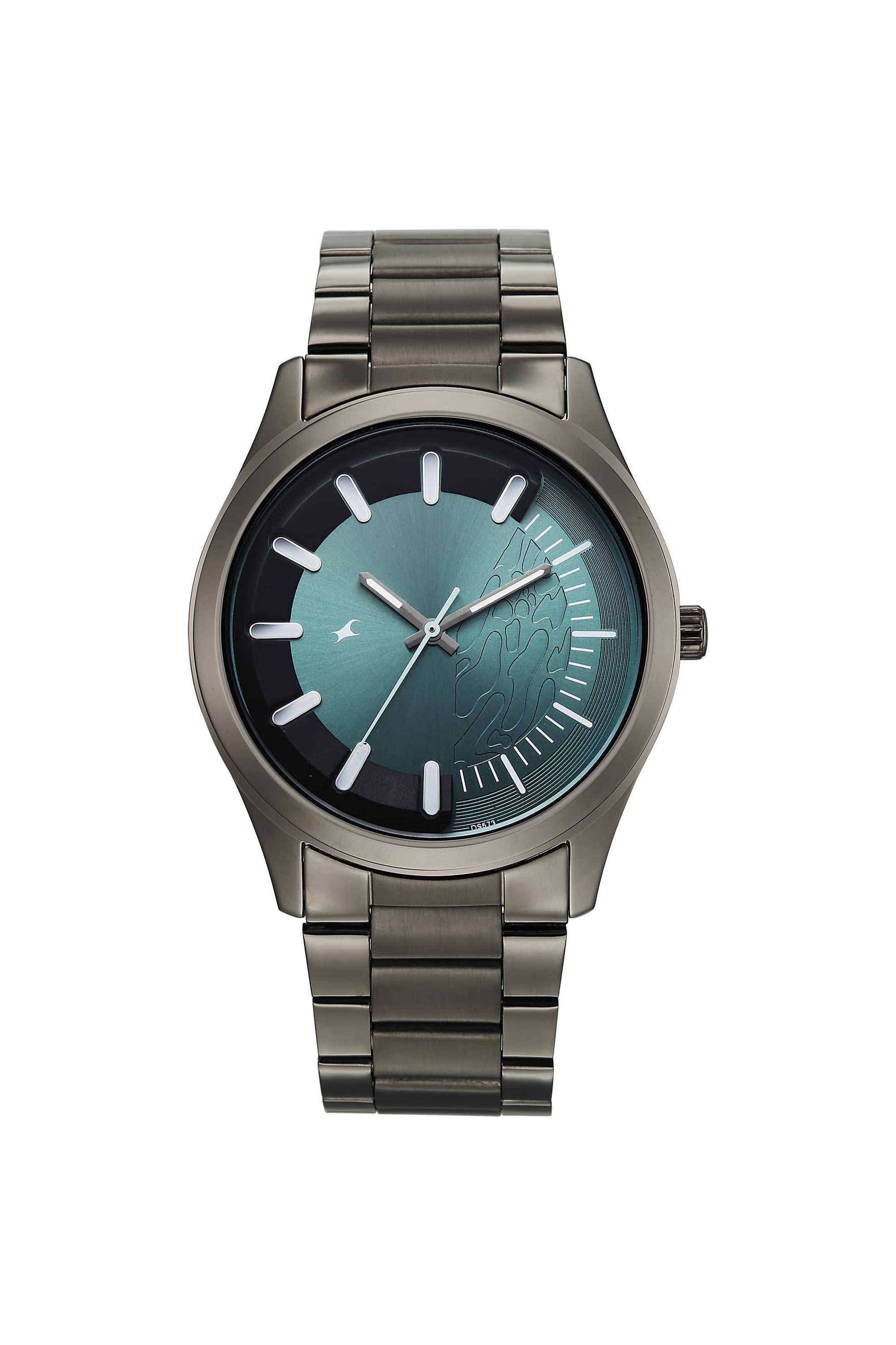 Wild-51.5-mm-Green-Dial-Metal-Analogue-Watch-For-Boys---3317QM03