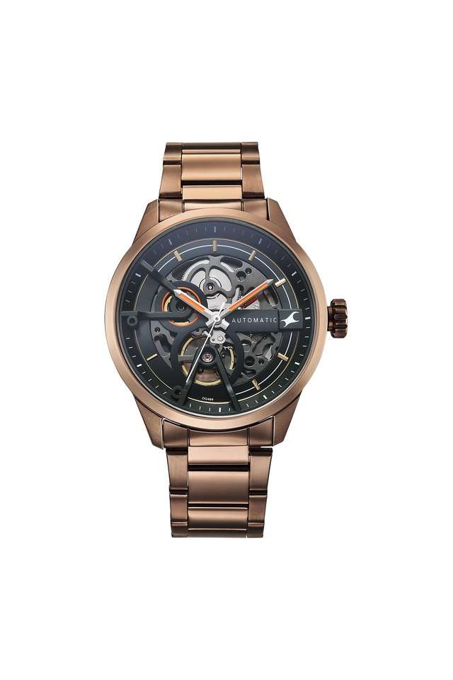 Automatic-2.0-51.3-mm-Black-Dial-Metal-Analogue-Wrist-Watch-for-Men---3318QM01