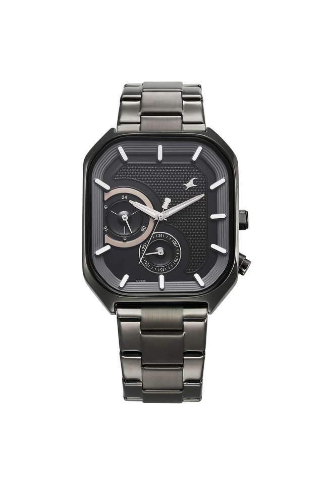 Groove-45.5-mm-Polyurethane-Black-Dial-Analogue-Wrist-Watch-for-Men---3321QM01