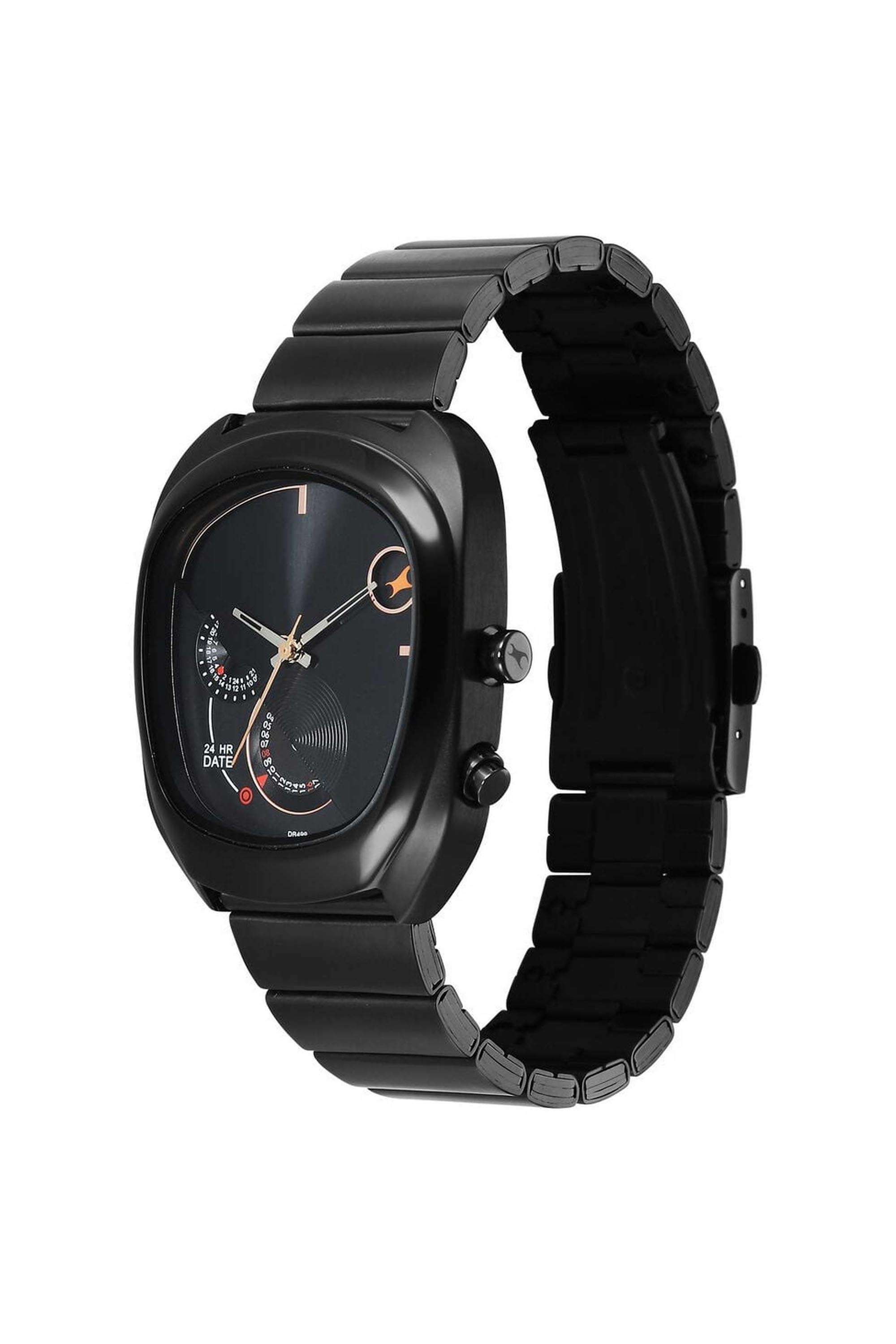 Cosmic-Tribe-47.65-mm-Black-Dial-Stainless-Steel-Analogue-Watch-For-Men---3327NM01