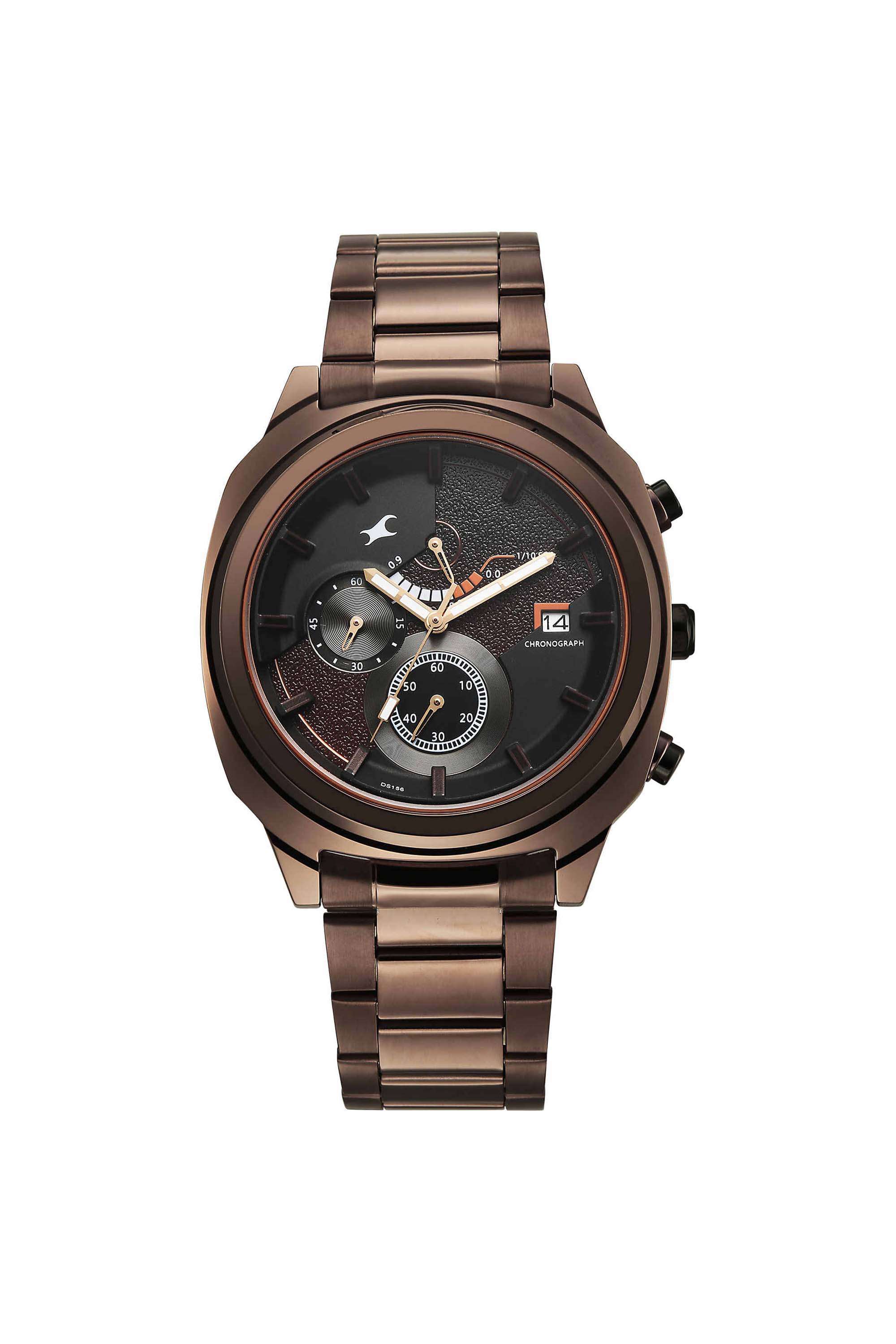 Kronos-3.0-51.3-mm-Black-Dial-Stainless-Steel-Analogue-Watch-For-Boys---3335KM01